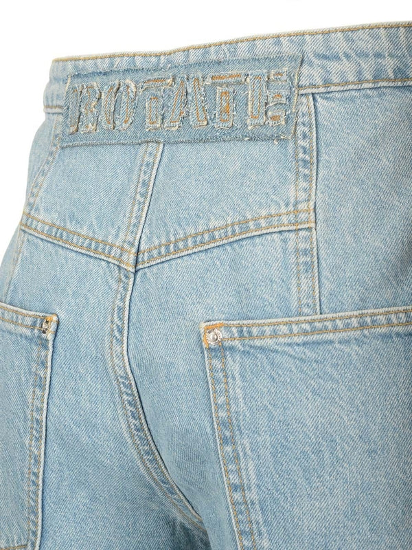Sculptured Panel Denim Pants - Image 5