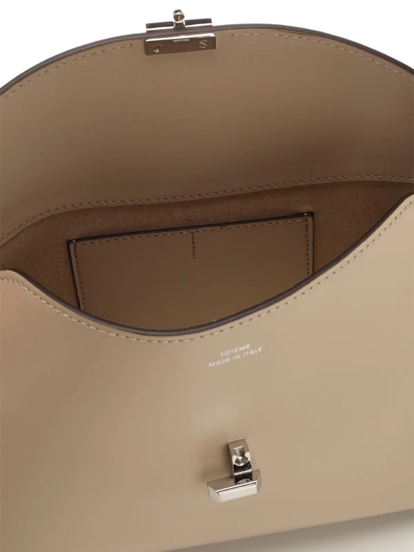 T Lock Leather Shoulder Bag - Image 4