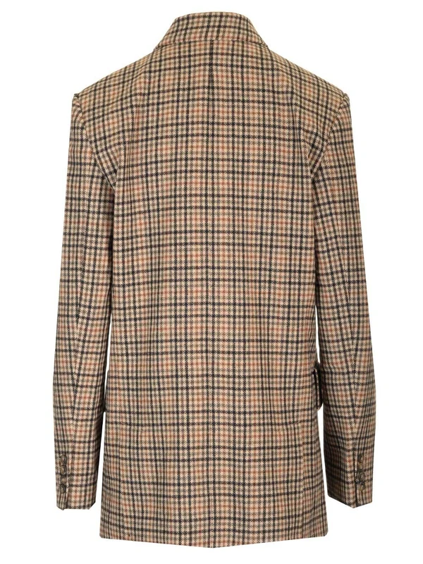Valentina Check Pattern Tailored Jacket - Image 2