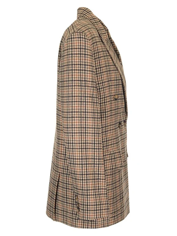 Valentina Check Pattern Tailored Jacket - Image 3