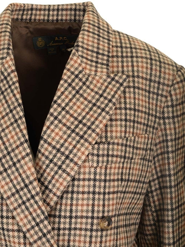Valentina Check Pattern Tailored Jacket - Image 4