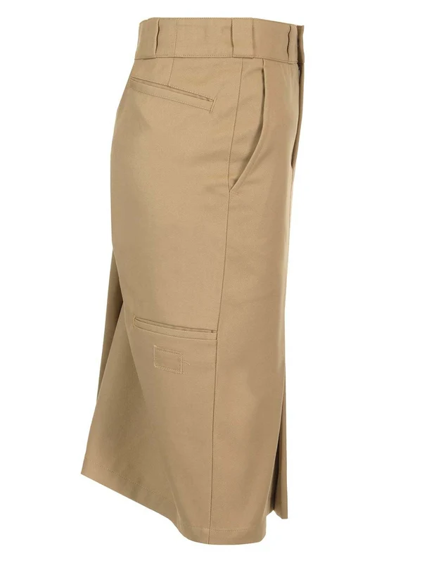 Cotton Gabardine Midi Skirt - Image 3