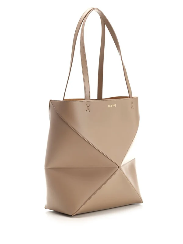 Puzzle Fold Leather Tote Bag - Image 2