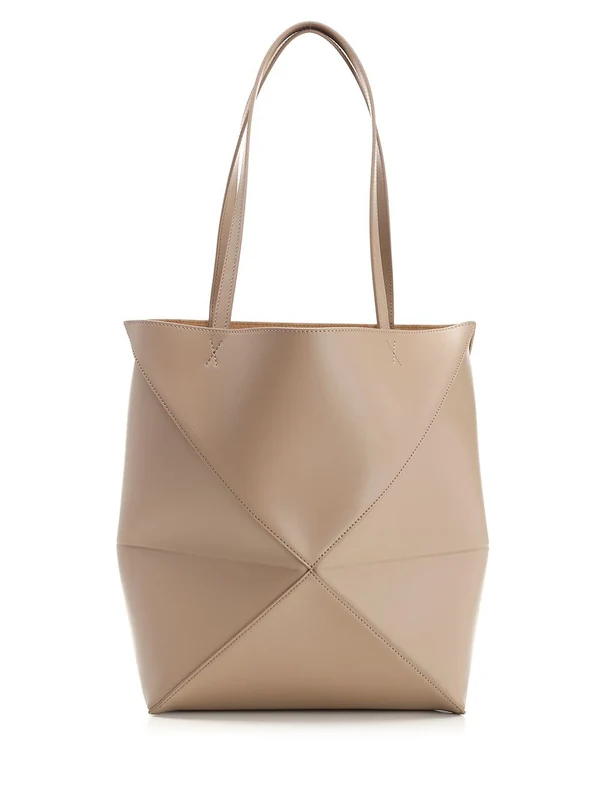 Puzzle Fold Leather Tote Bag - Image 3