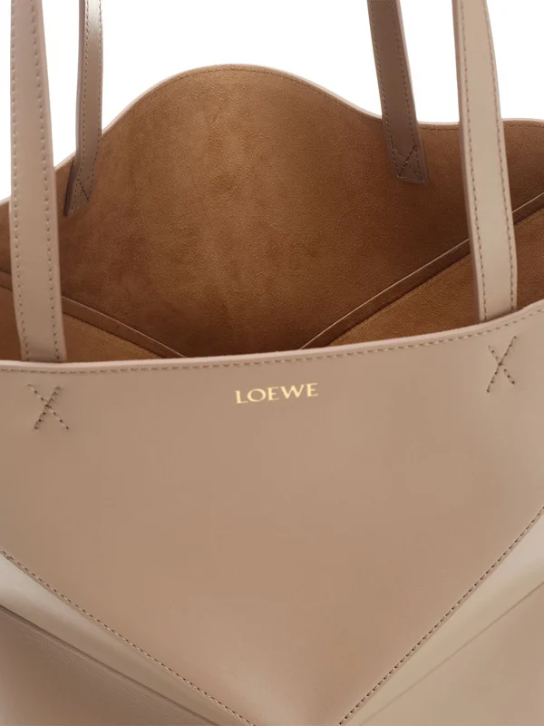 Puzzle Fold Leather Tote Bag - Image 4