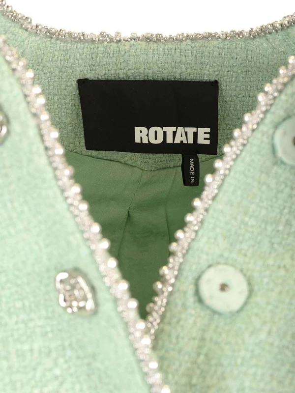Balloon Sleeve Bouclé Jacket - Image 4