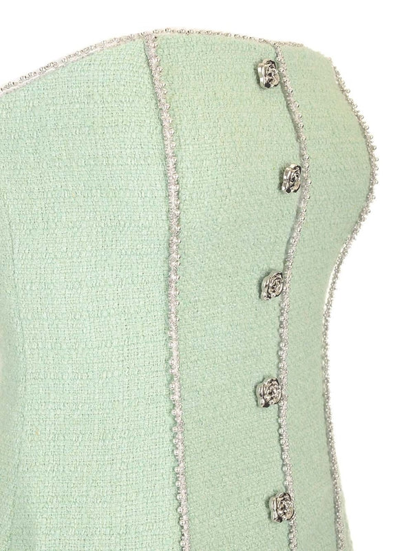 Textured Bouclé Mini Dress - Image 4