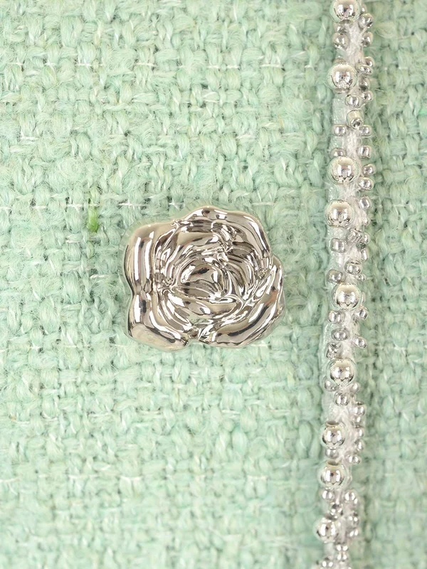 Textured Bouclé Mini Dress - Image 5