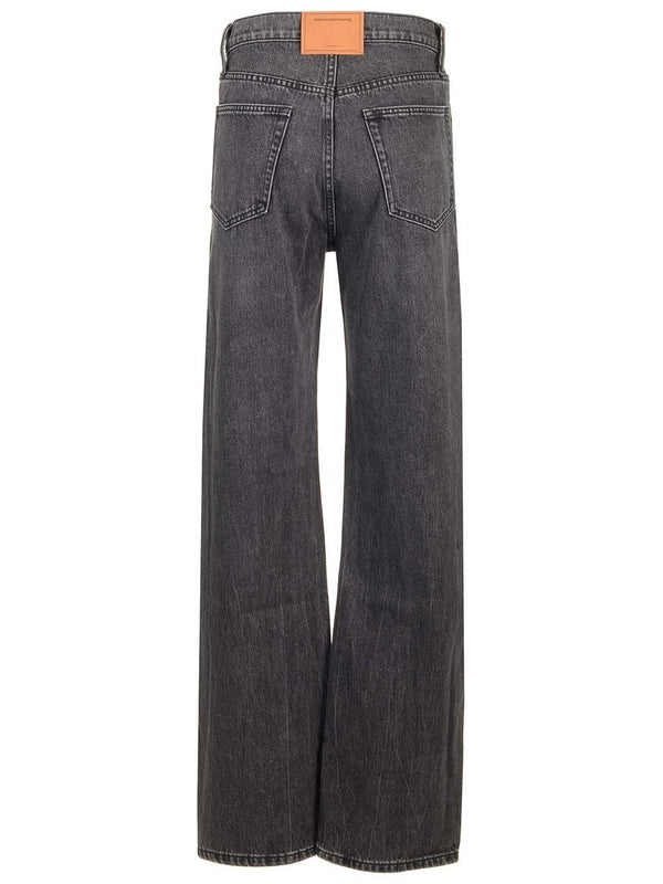 Alexanderwang Grey Denim Pants - Image 2