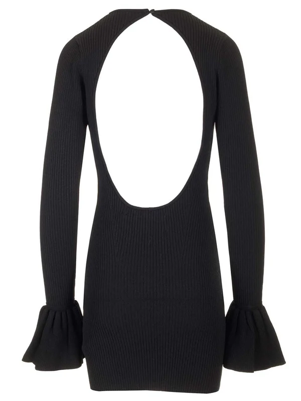 Rib Sweater Mini Dress - Image 2