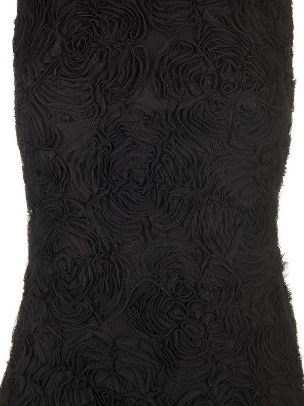 Flower Mesh Maxi Long Dress - Image 4