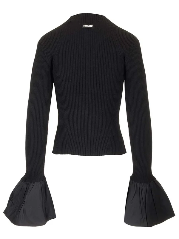 Flare Cuffs Rib Sweater - Image 2