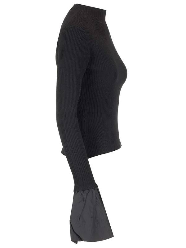 Flare Cuffs Rib Sweater - Image 3