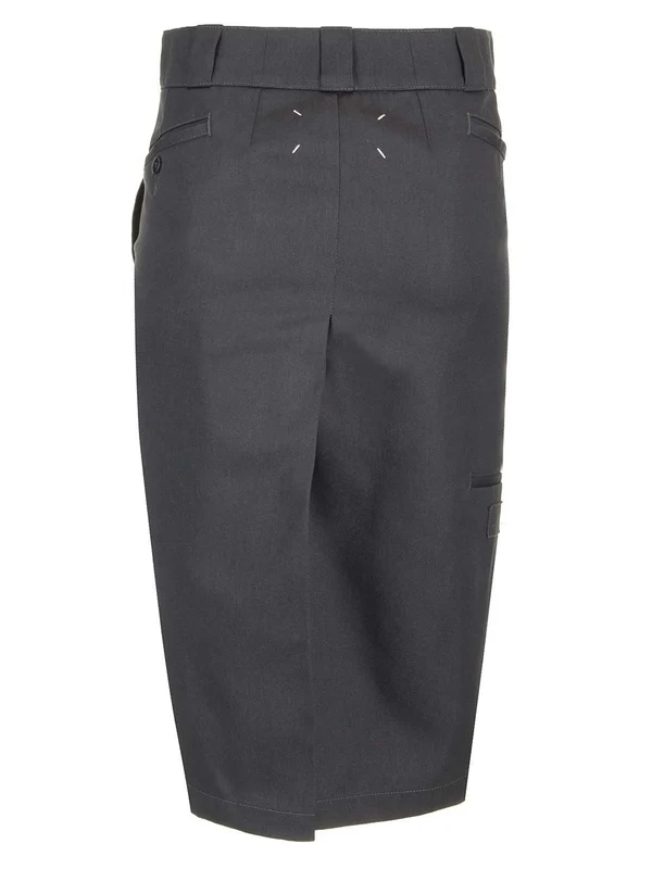 Cotton Gabardine Midi Skirt - Image 2