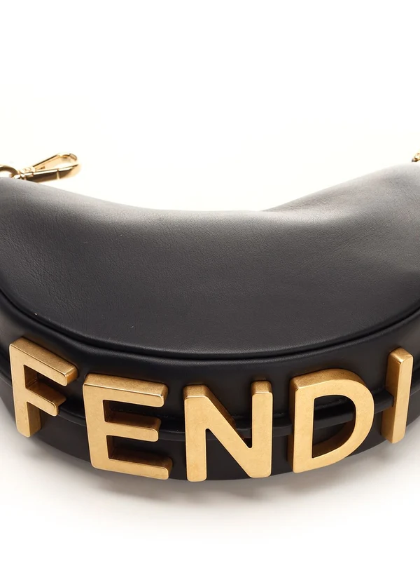 Fendi Fendigraphy Mini Black Crossbody & Shoulder Bags - Image 4