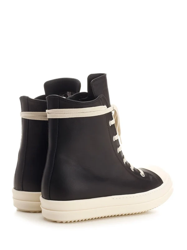 Leather High-top Sneakers - Image 3