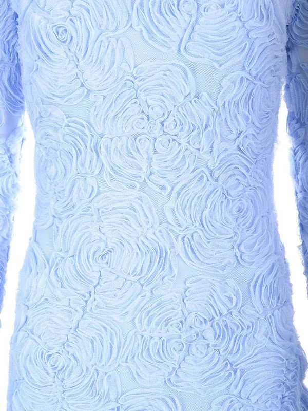 Flower Mesh Mini Dress - Image 4