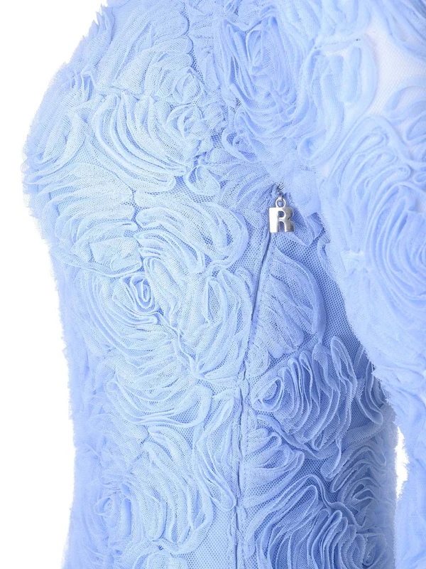 Flower Mesh Mini Dress - Image 6