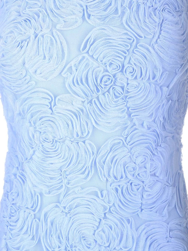 Flower Mesh Maxi Long Dress - Image 4