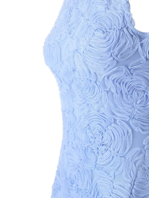 Flower Mesh Maxi Long Dress - Image 6