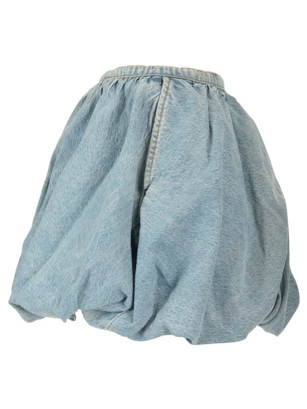 Balloon Denim Skirt - Image 3