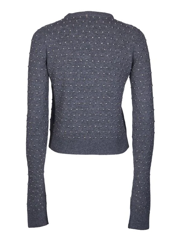 Sierra Stud Detail Wool Cashmere Knit - Image 2