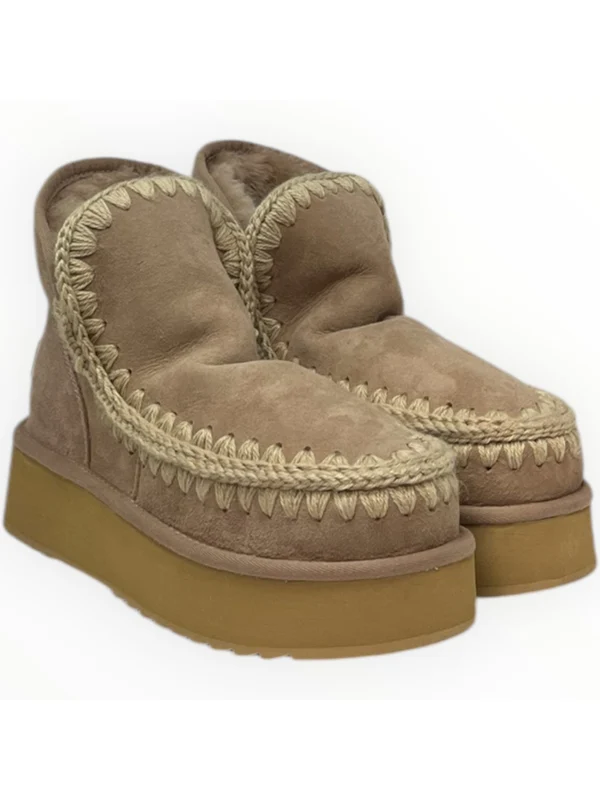 Eskimo Mini Platform Leather Ankle Boots - Image 4
