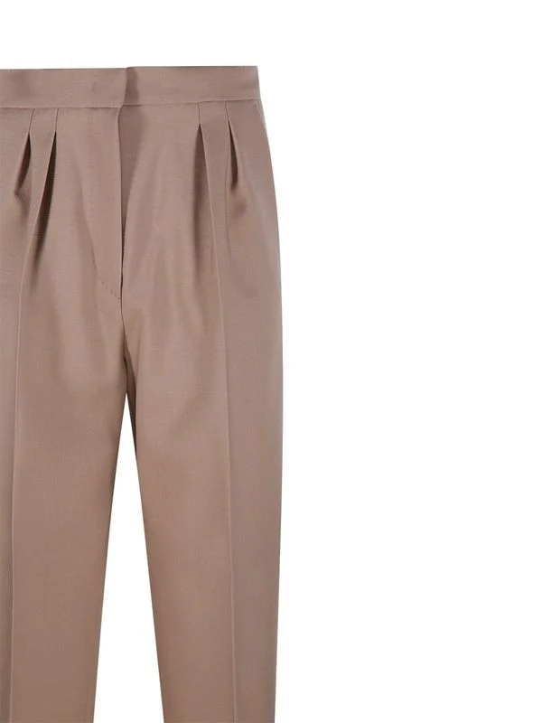 Pleated Wool Pants - Image 4