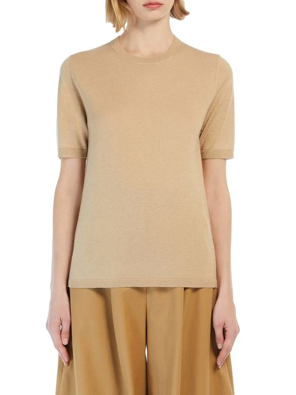 Warren Silk Cashmere Short-Sleeve Knit - Image 2