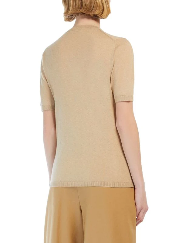 Warren Silk Cashmere Short-Sleeve Knit - Image 3
