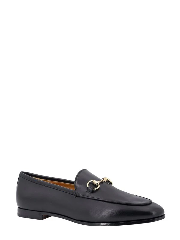 Horsebit Embellished Leather
  Loafers - Image 2