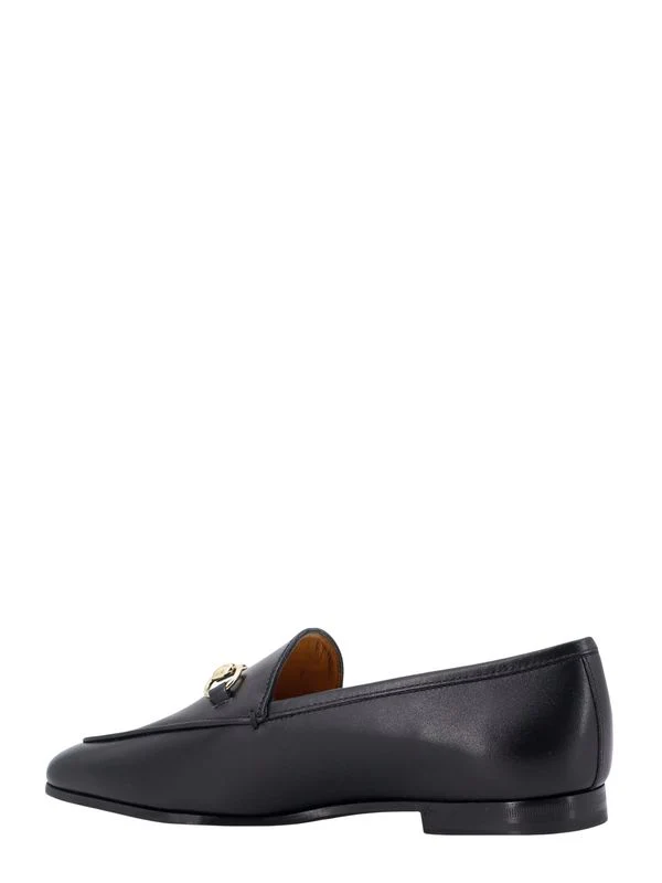 Horsebit Embellished Leather
  Loafers - Image 3