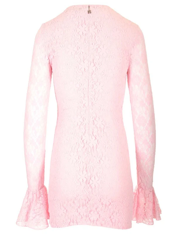 Flower Lace Mini Dress - Image 2