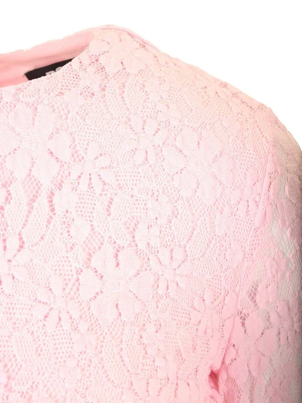 Flower Lace Mini Dress - Image 5