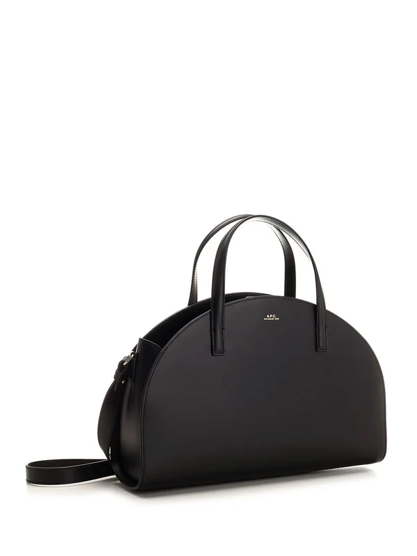 Demi Lune Leather Tote Bag - Image 2