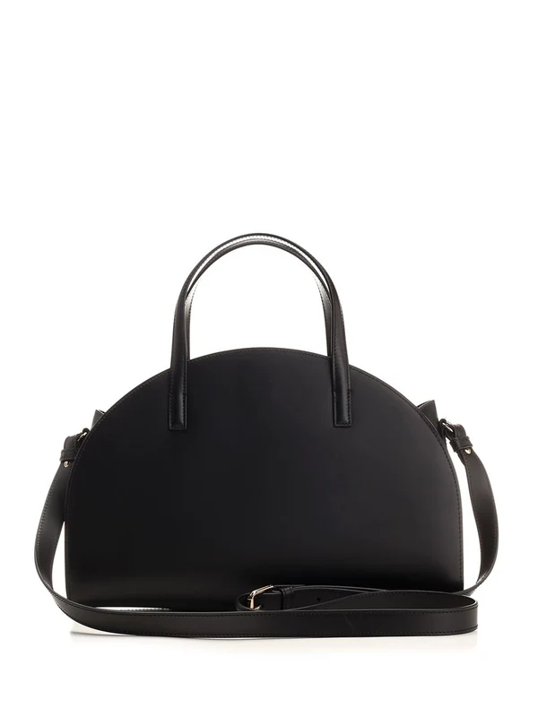 Demi Lune Leather Tote Bag - Image 3