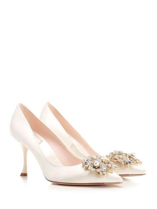 Efflorescence Satin Pumps Heel - Image 2