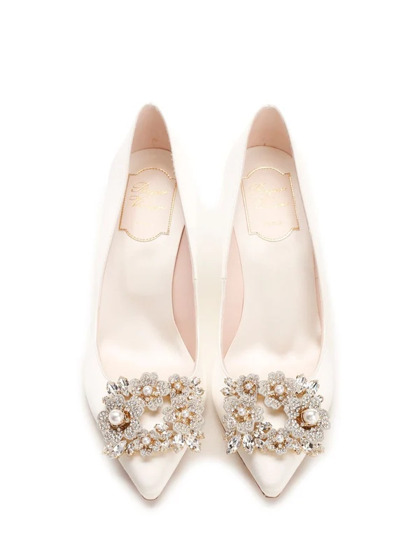 Efflorescence Satin Pumps Heel - Image 5