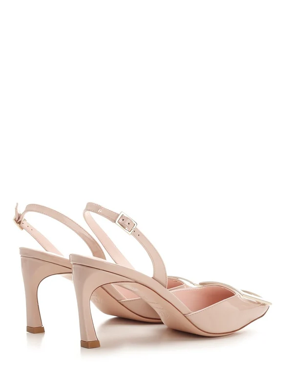 Trompette Leather Slingback Heel - Image 3