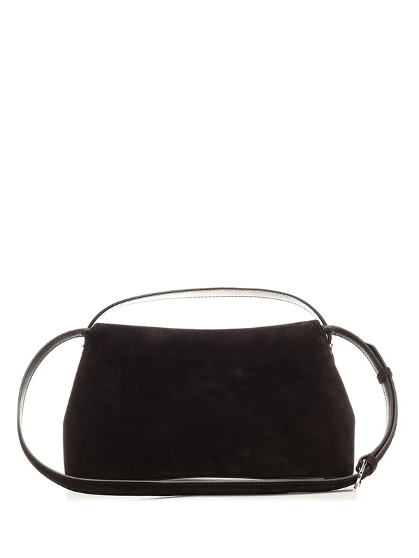 T Lock Top Handle Leather Shoulder Bag - Image 3