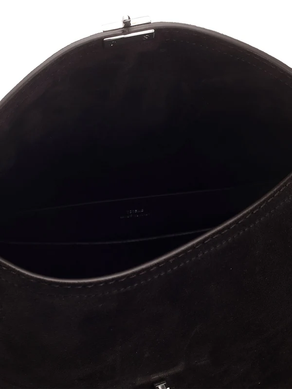 T Lock Top Handle Leather Shoulder Bag - Image 4