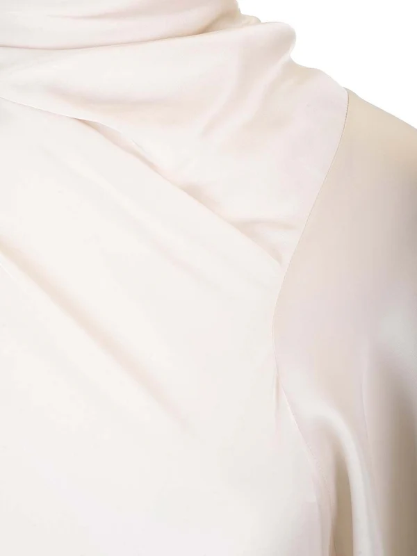 Charmeuse Draped Blouse - Image 4