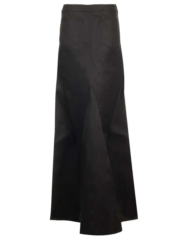 Linen Twill Long Skirt - Image 2