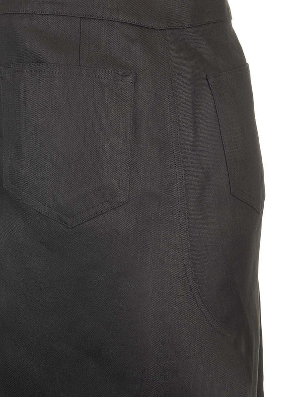 Linen Twill Long Skirt - Image 6