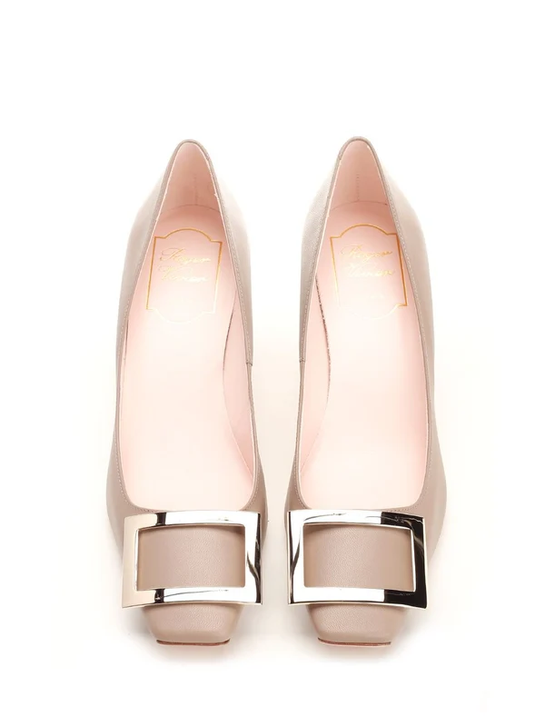 Belle Vivier Leather Pumps Heel - Image 5