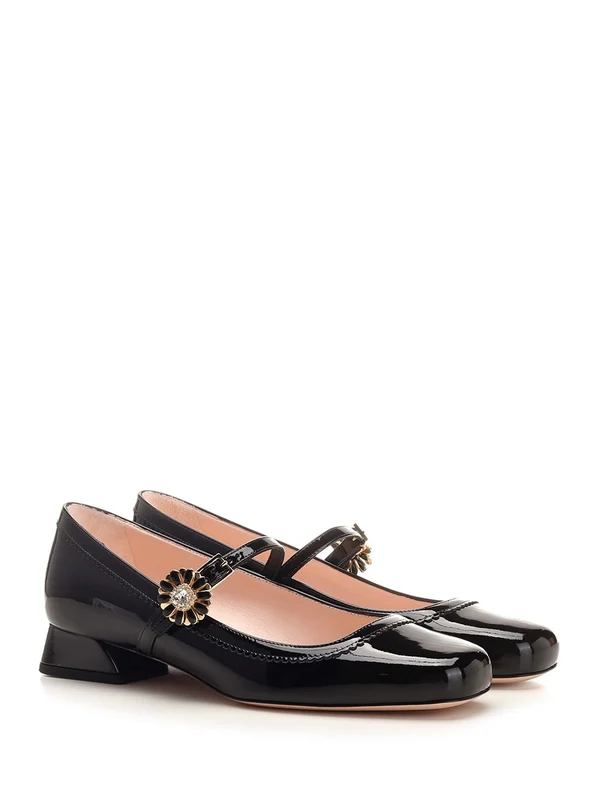 Tres Vivier Mary Jane Pumps Heel - Image 2