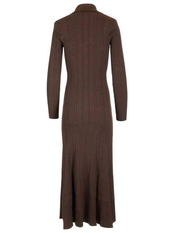 Ribbed Knit Long Dress - Image 2