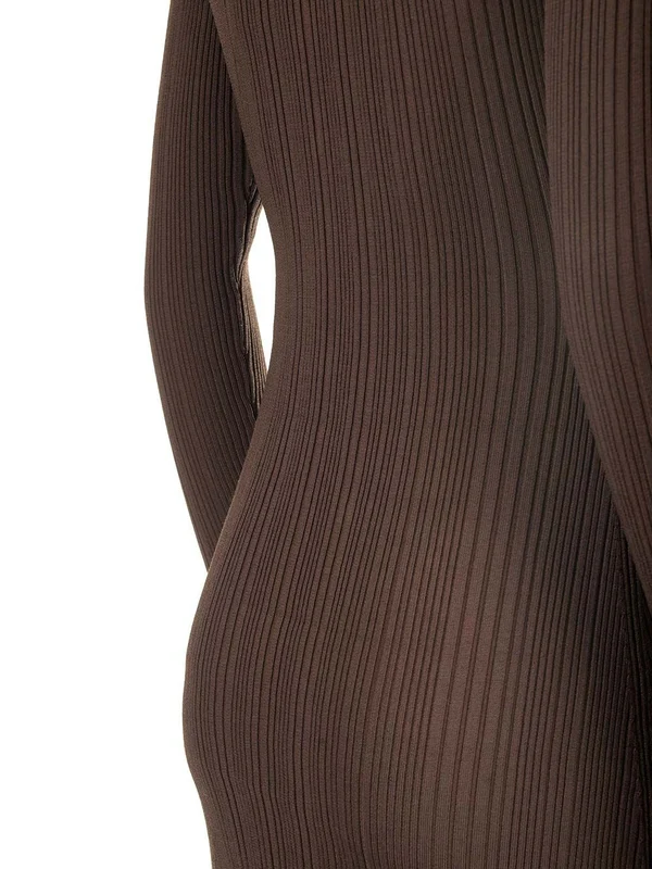 Ribbed Knit Long Dress - Image 6