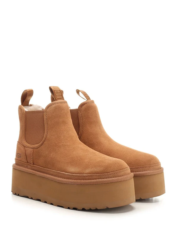 Platform Suede Ankle Boots - Image 2