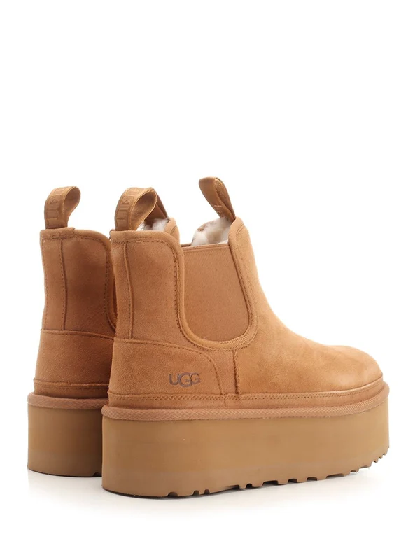 Platform Suede Ankle Boots - Image 3